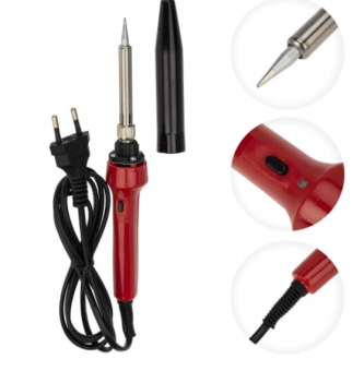 Паяльник импульсный 30/70 Вт  220В с керамическим жалом 8,1мм 12-0133 от магазина РЭССИ